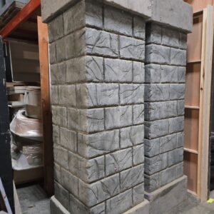 Faux Stone Pillars
