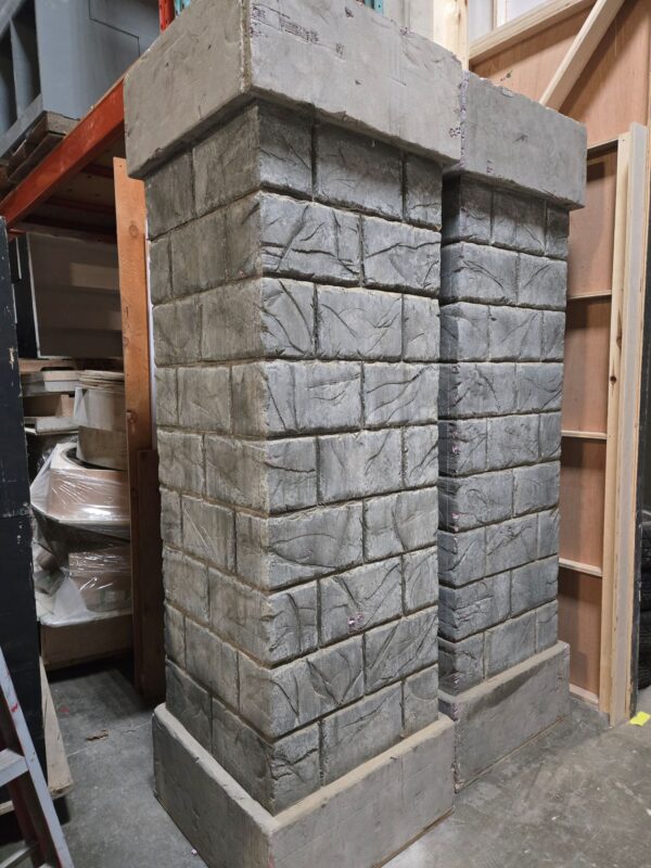 Faux Stone Pillars