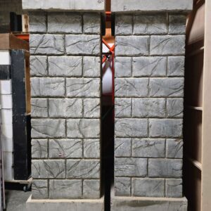Faux brick pillar